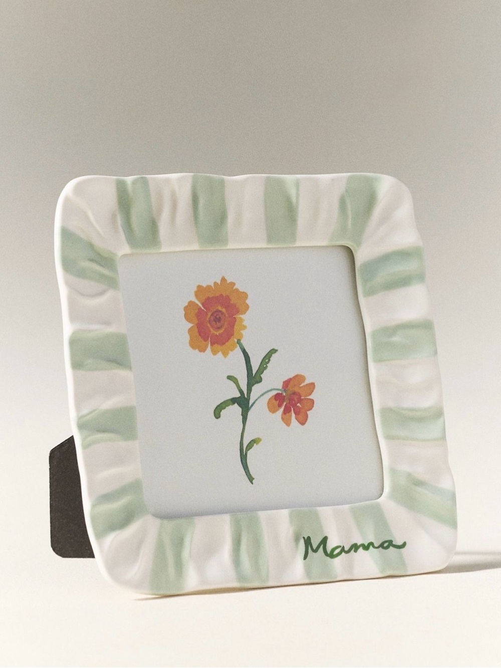 Anthropologie Amma Ruffle Stripe Frame Mama